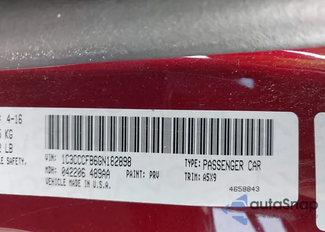 2016 Chrysler 200 Touring from USA, damaged, VIN 1C3CCCFB6GN182898